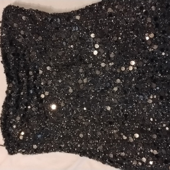Forever 21 Black Sequin Strapless Mini Dress, Size: S, NWT - Picture 2 of 11